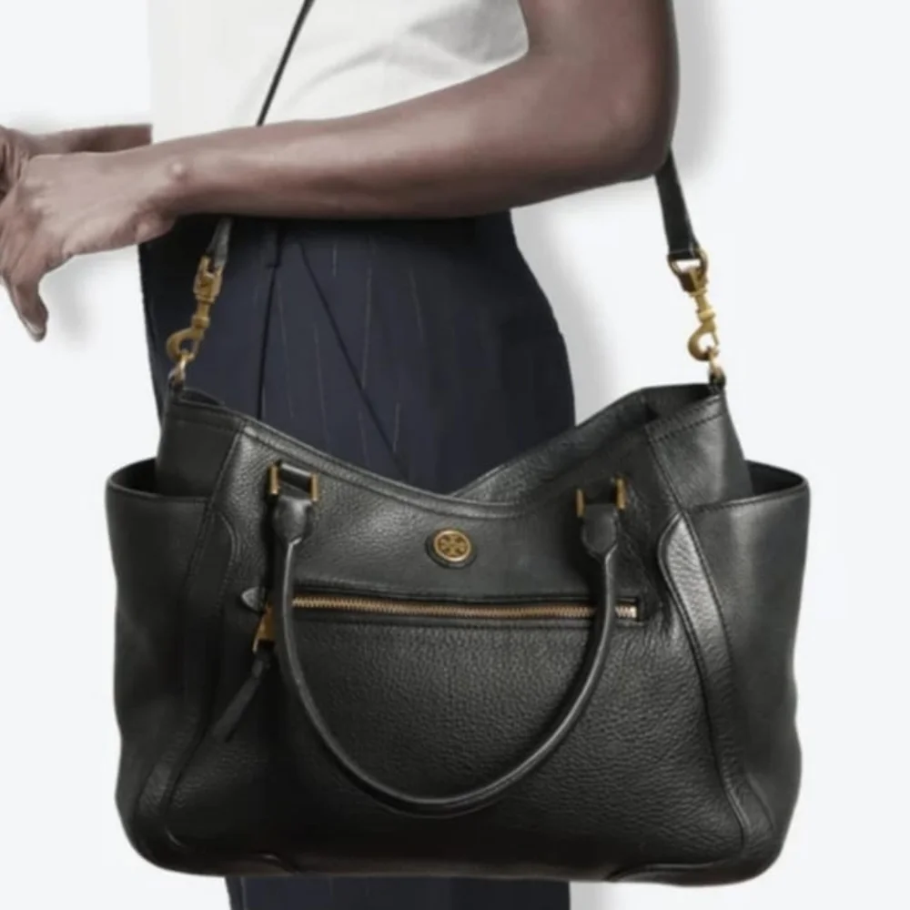 Tory Burch Black Francis Satchel / Crossbody Bag